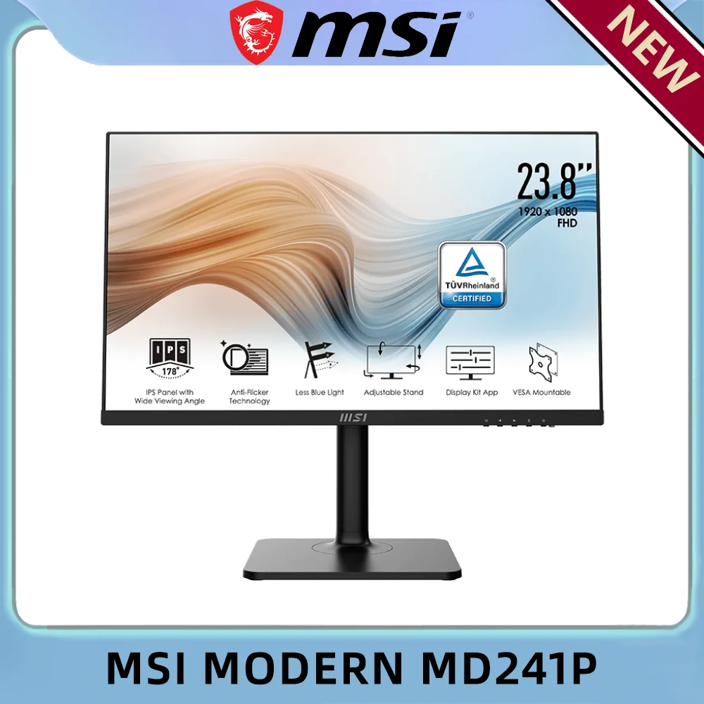 مراجعة وتحليل شاشة MSI Modern MD241P 23.8 بوصة – تقييم شامل لجودة العرض والوظائف
