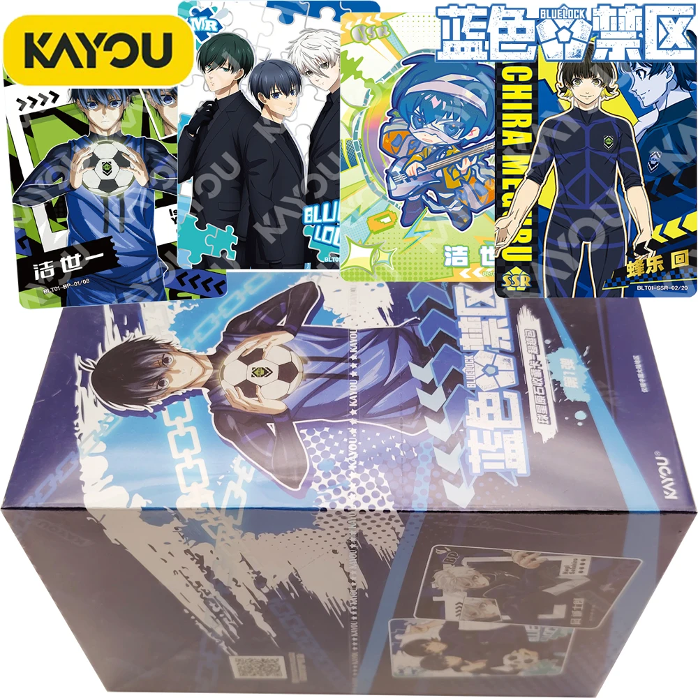 original-kayou-blue-lock-collection-card-japanese-youth-passion-football-competition-anime-creative-exquisite-cards-kids-gifts