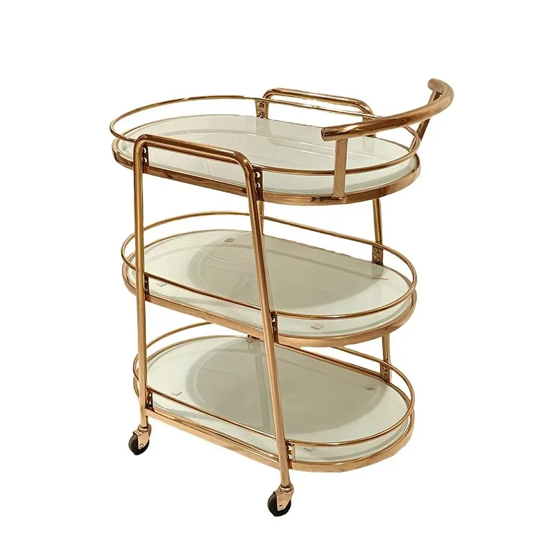 High quality wedding stage props, household storage cart, multi-layer stainless steel