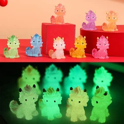 Year Of The Dragon Luminou Dragon Kirin Dragon Micro Landscape Ornaments Auspicious Beast Dollhouse Desktop Decor New Year Gifts