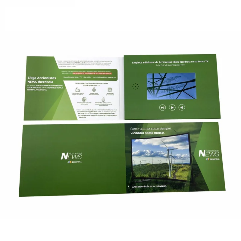 Customized. New 5inch IPS Ultra-Video Greeting Card/Electronic Brochure/LCD Album Wedding Style Greeting Card Negotiable P