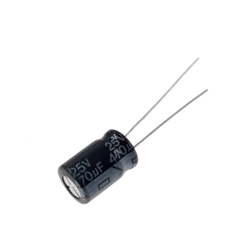 50pcs 470uF 25V 470MFD 25Volt 8*12mm Aluminum Electrolytic Capacitor Radial 470mf25v 470uf25v 25v470mf 25v470uf