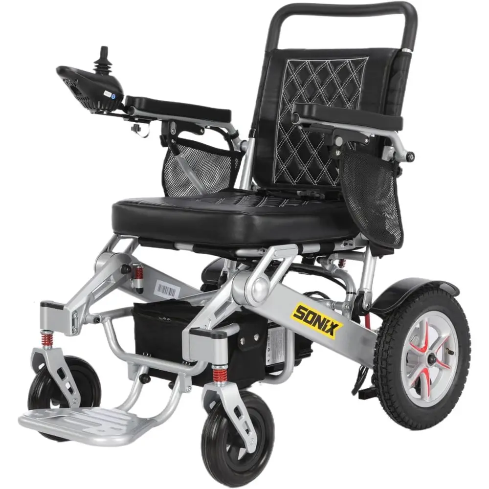 

Next-Gen S140 Electric Wheelchair: 30-Mile Range, 600W, Dual 12AH, Leather Seat, Foldable, Airline-Approved, All-Terrain