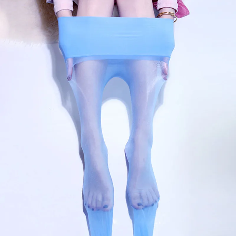 5D Seamless Tights Ultra-thin Pantyhose Sexy Women Oil Shiny Stocking Transparent Breathable Tear-resistance Pantyhose Clubwear