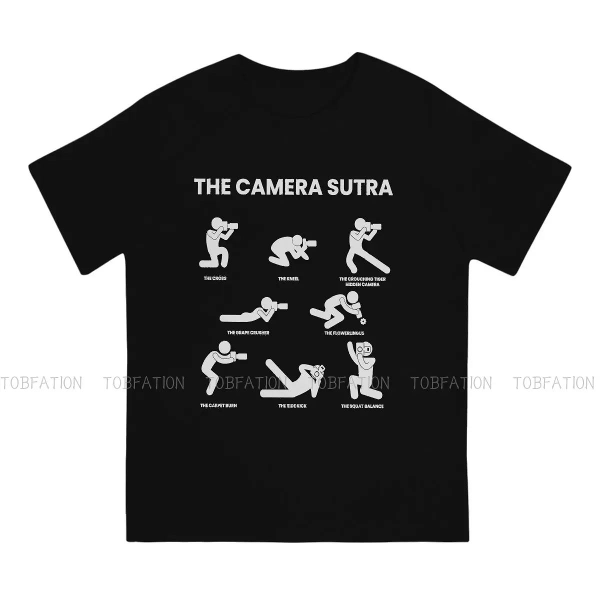 Photographer Camera The Camera Sutra T Shirt Classic Homme High Quality Tshirt Loose Crewneck Men Clothes