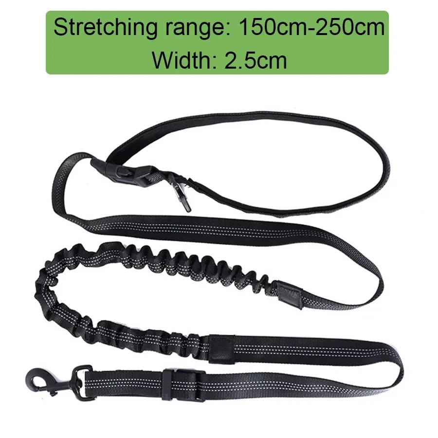 Hand Free Dog Leash for Pet Walking Running Jogging Adjustable Dog leash Waist Belt Chest Strap Traction Rope Dog Accessories