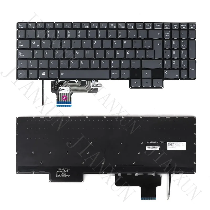 S+LA Laptop Keyboard For Lenovo Y9000X 2021 Y750-15 S7-16ARHA7 with Backlit Grey