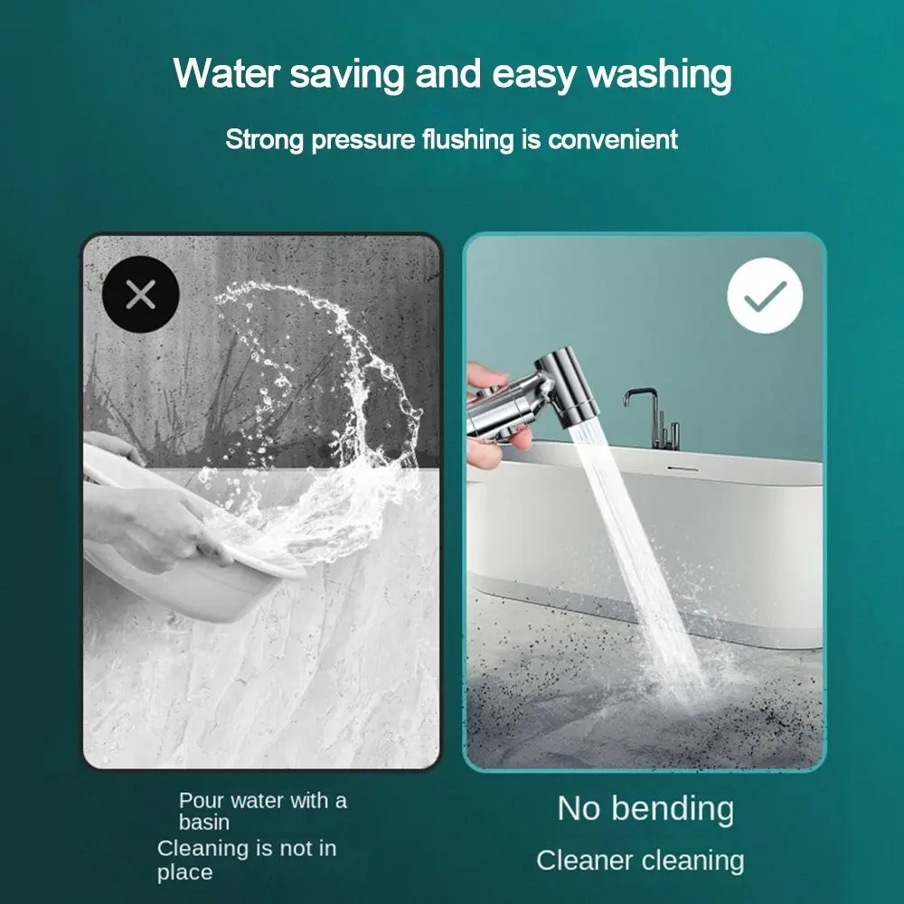 Multi-functional Protable Handheld Bidet Sprayer Toilet Closet Shattaff Shower Bathroom Sprayer Shower Head Bath Accessories view 4