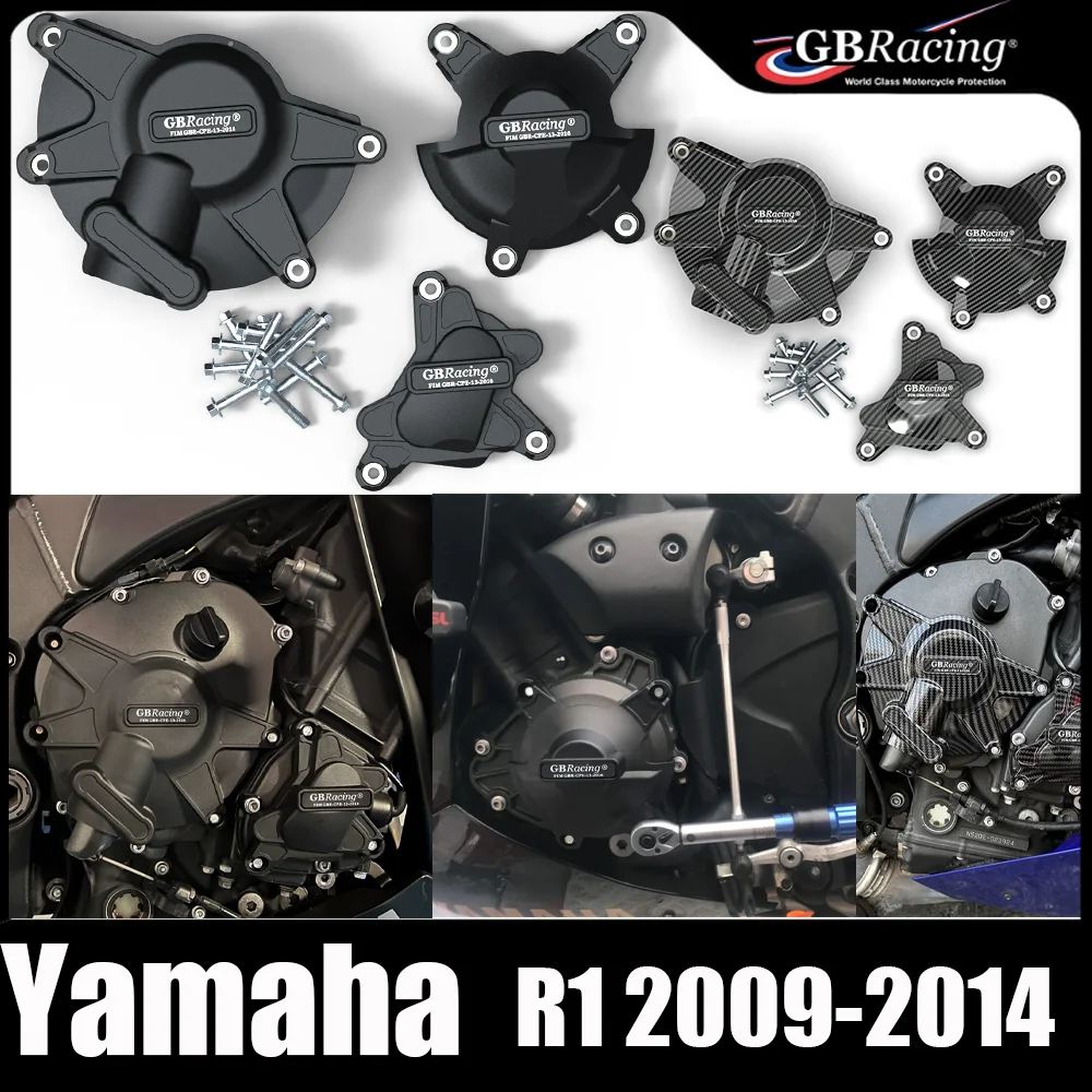 

YZF-R1 Motorcycles Engine Cover For Yamaha YZF-R1 YZF R1 2009 - 2014 secondary enginecover set Protection