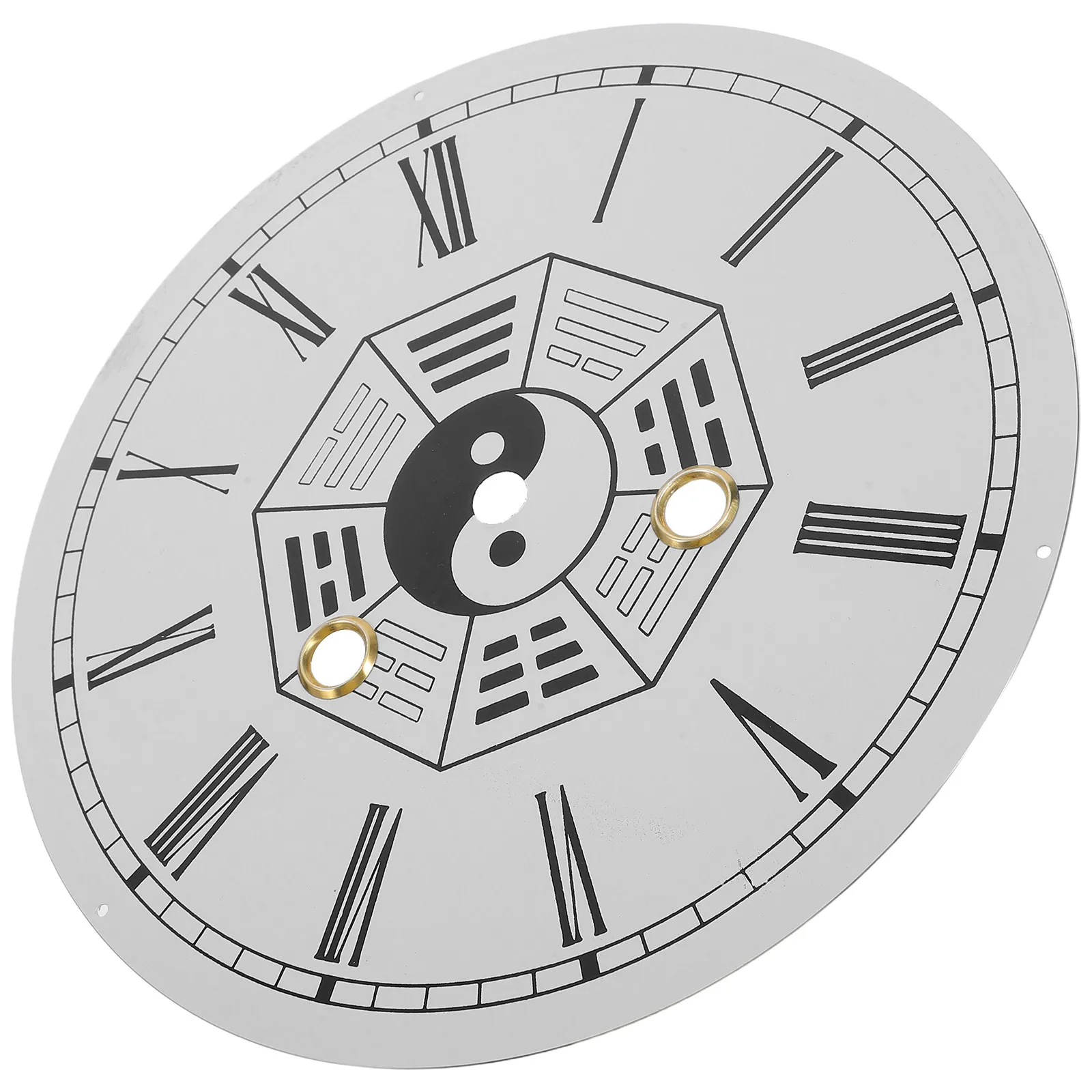 Clock Dial Face Only Large Round Roman Numeral 8 Inch 21 Cm Replacement Part DIY Wall Clock Plate Accessory Artistic Modern