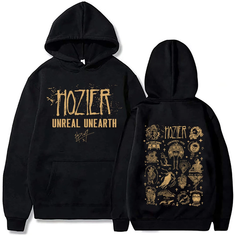 Hozier Unreal Unearth Tour Hoodie Women Man Pullover Vintage Unreal Unearth Unisex Sweatshirt Hoodie