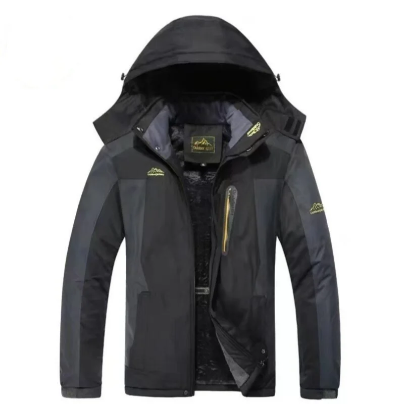 

Winter Jacket Men Thick Warm Waterproof Hooded Parka Coat Windbreaker Fleece Jacket PlusSize 6XL Jaqueta Masculina