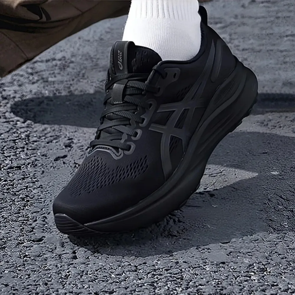 glacier grey kayano 25 all black