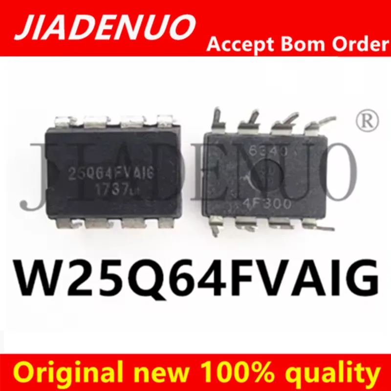 (1pcs)100% New W25Q64FVAIG W25Q128FVIQ 25Q64FVAIG 25Q128FVIQ DIP-8 W25Q128FWSG SOP8 Chipset