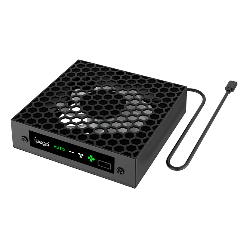 Ipega para la serie X ventilador con control de temperatura consola de juegos ventilador de refrigeración auriculares almacenamiento colgante soporte multifunción