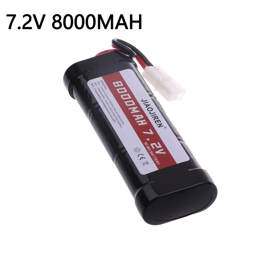 7,2 V Batterie 5000 mAh 8000 mAh NiMH Batterien Pack Für RC Auto Lkw Buggy Boot Tank 7,2 v Ni-Mh hohe capaBaterias Mit Tamiya Stecker