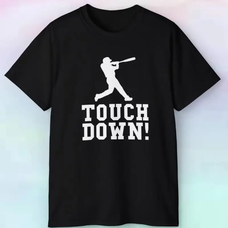 Touch Down Baseball Silhouette Sports T Shirt S 5XL