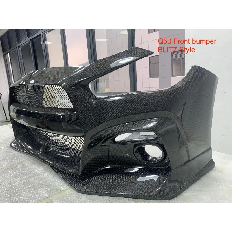 

Front Bumper for Q50 2014+ Q60 2017+ Full Carbon Fiber Q50 Front Bumper V4 Q50 GTR Bumper