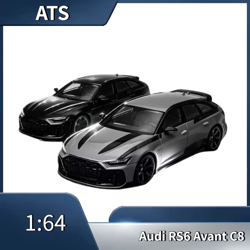 ats-1-64-audi-rs6-avant-c8-convertible-estate-car-alloy-car-model-die-cast-alloy-car-model-boys'-toy-adult-collectible