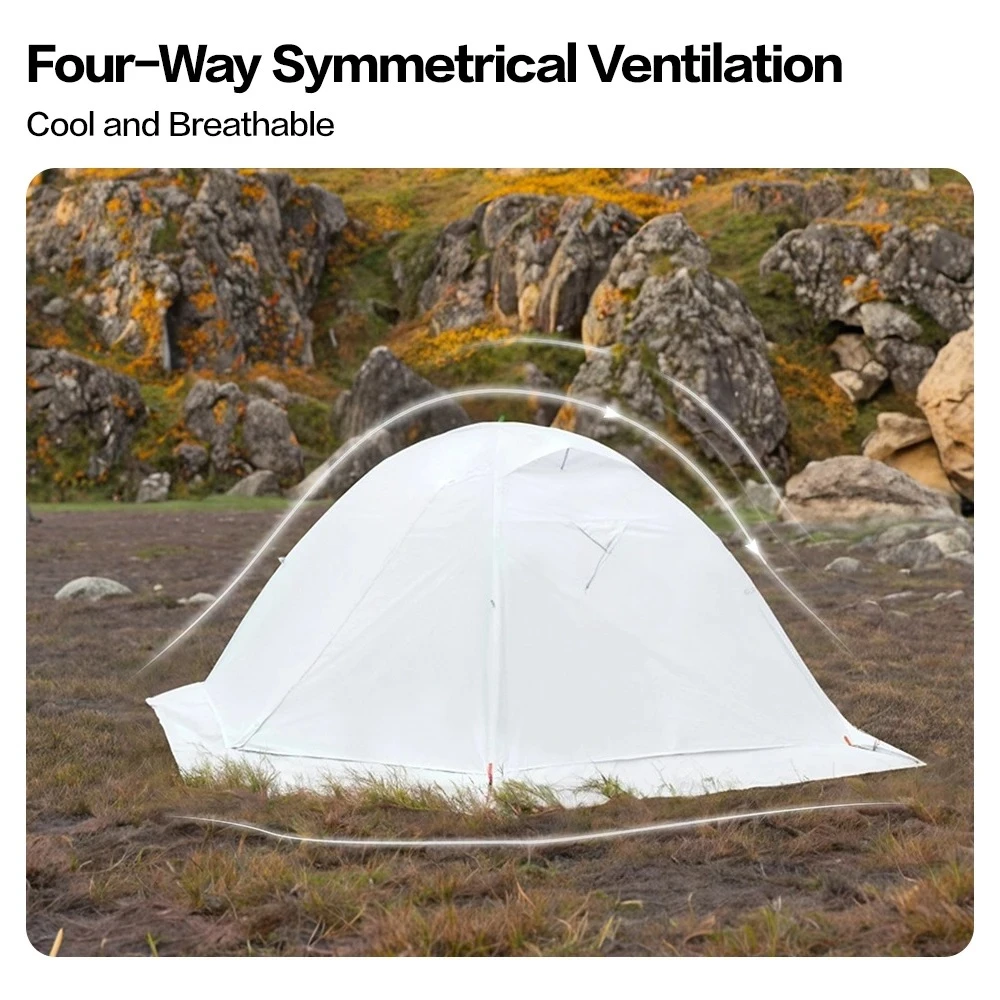 Camping Ultralight Tent 1/2/3 Person Hiking Quick Open Storage Waterproof Tent for Trekking Hiking Cold Mountain UL