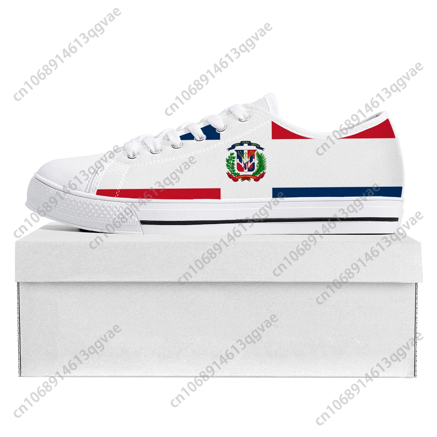 Bandiera della repubblica dominicana Low Top Sneakers di alta qualità uomo donna adolescente Canvas Sneaker Prode Casual coppia scarpe scarpe personalizzate