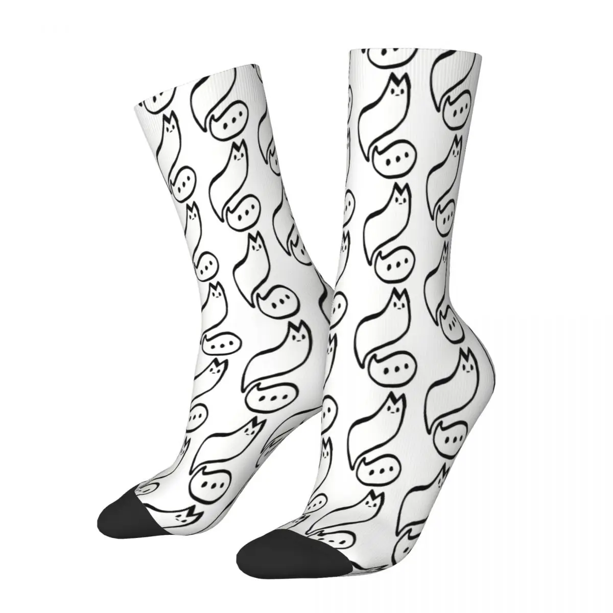 

Nothing To Say Cat Socks Male Mens Women Winter Stockings Polyester