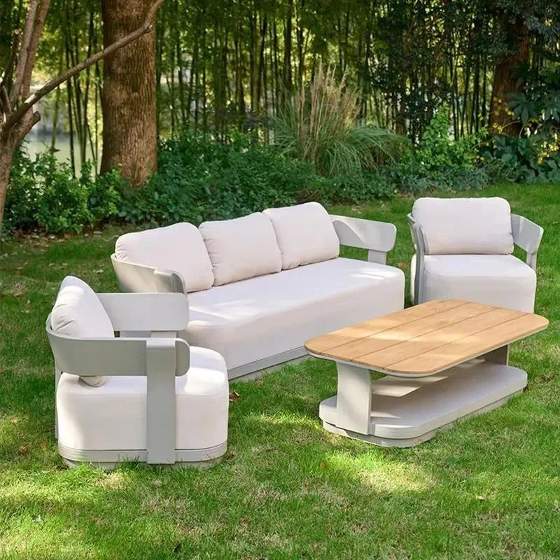 for Hot-selling outdoor furniture set Waterproof courtyard garden sofa set Teak beach modern outdoor furniture sofa set