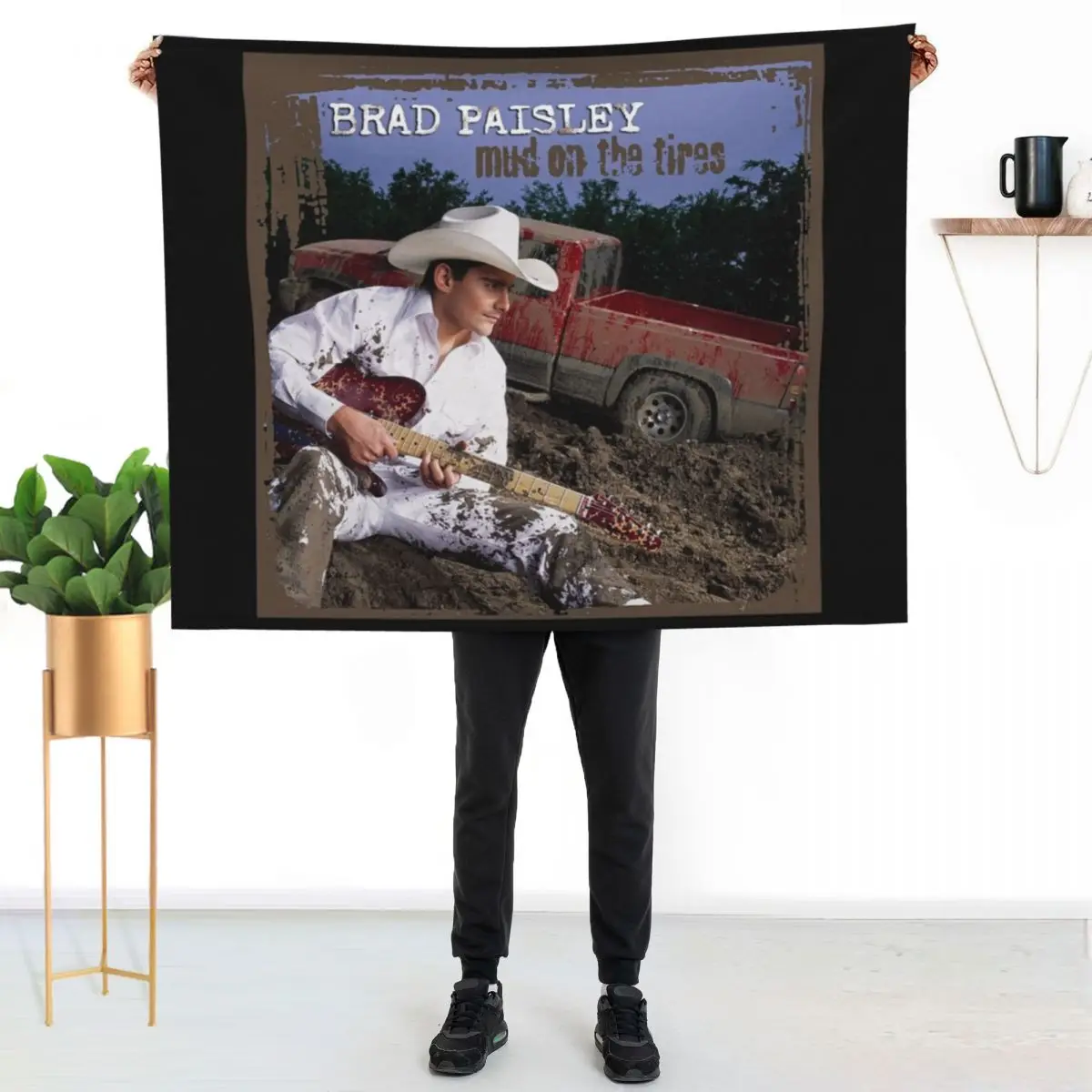 Brad Paisley Mud on the tires Throw Blanket Tourist Furrys for sofa Luxury Brand Baby Blankets