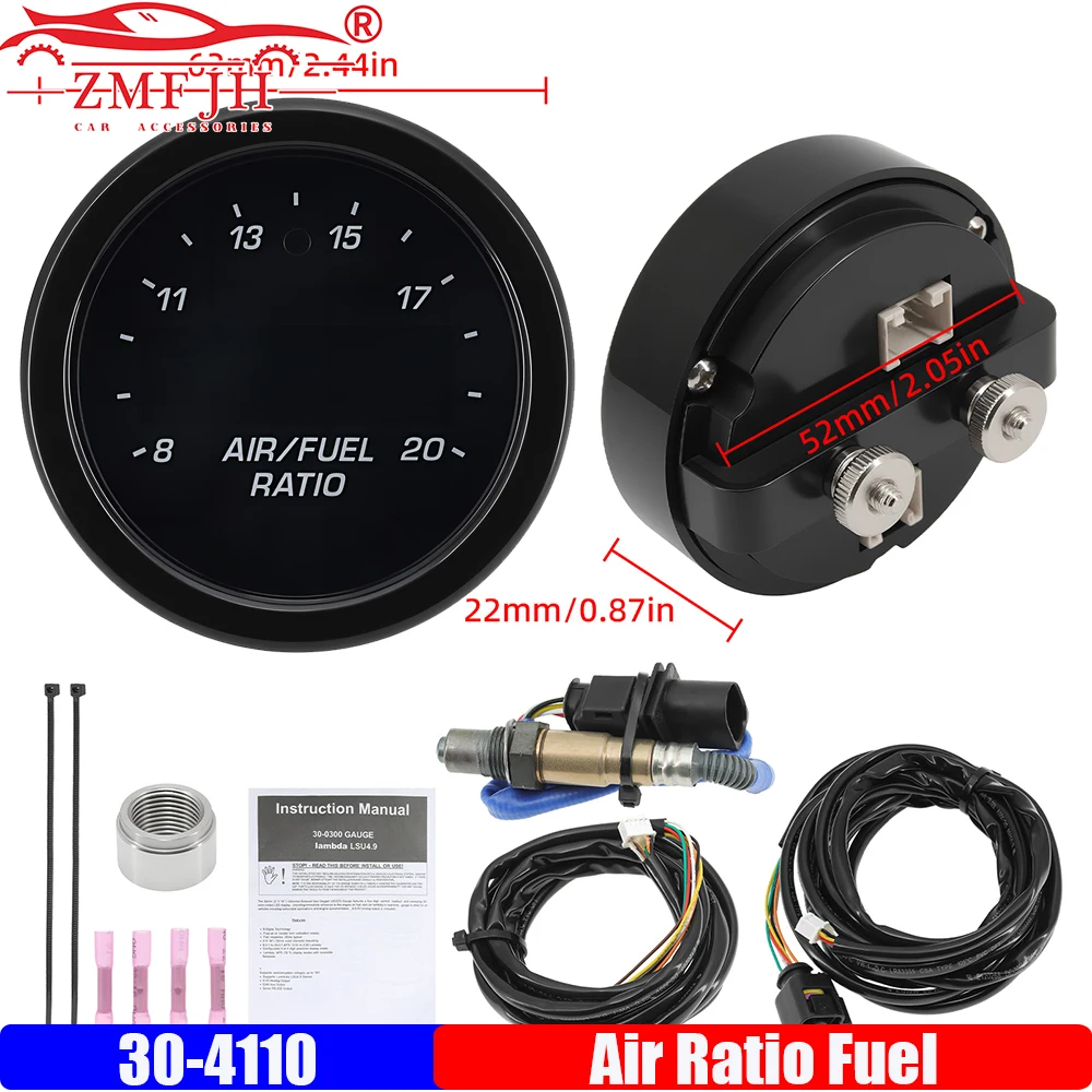 

ZMFJH for AEM Wideband Gauge 30-4110 X-series AFR O2 Sensor Digital Air Fuel Ratio Gauge Kit For Lambda LSU4.9 0258017025 17025