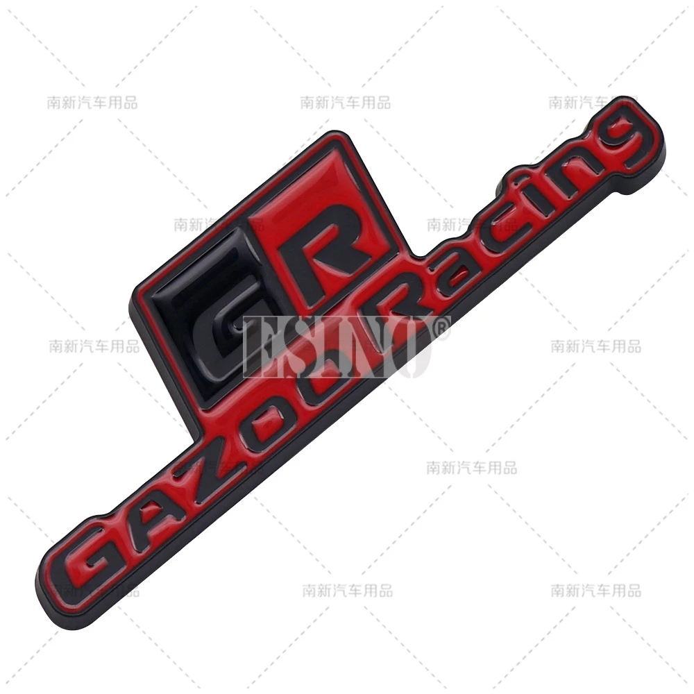 Gazoo Racing GR شارة سبيكة زنك ثلاثية الأبعاد للسيارة ، شعار معدني لاصق ، ملصق لتويوتا Supra AE86 GT86 ، تصميم السيارة