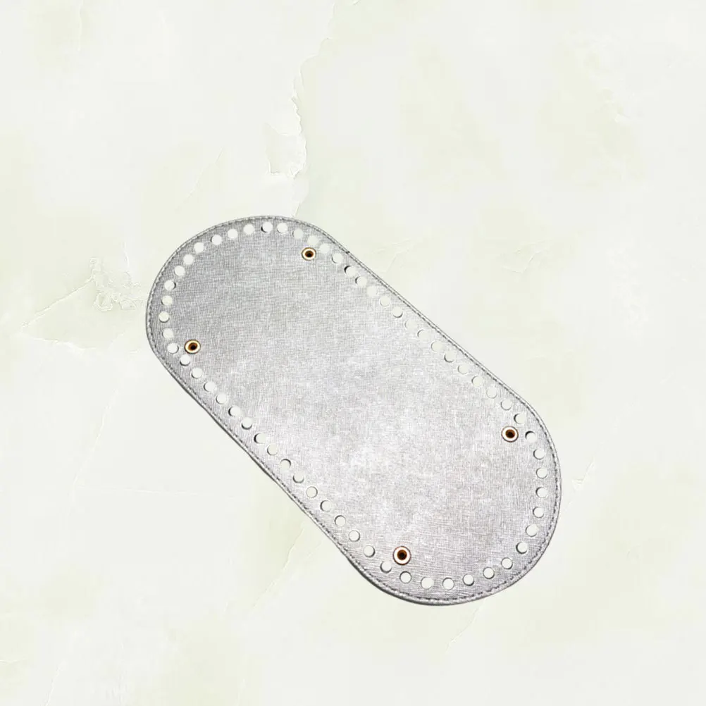 

PU Bag Bottom Base Silver Durable DIY Sewing Pouch Plate Handmade Crochet Accessories for Bag Purse Material