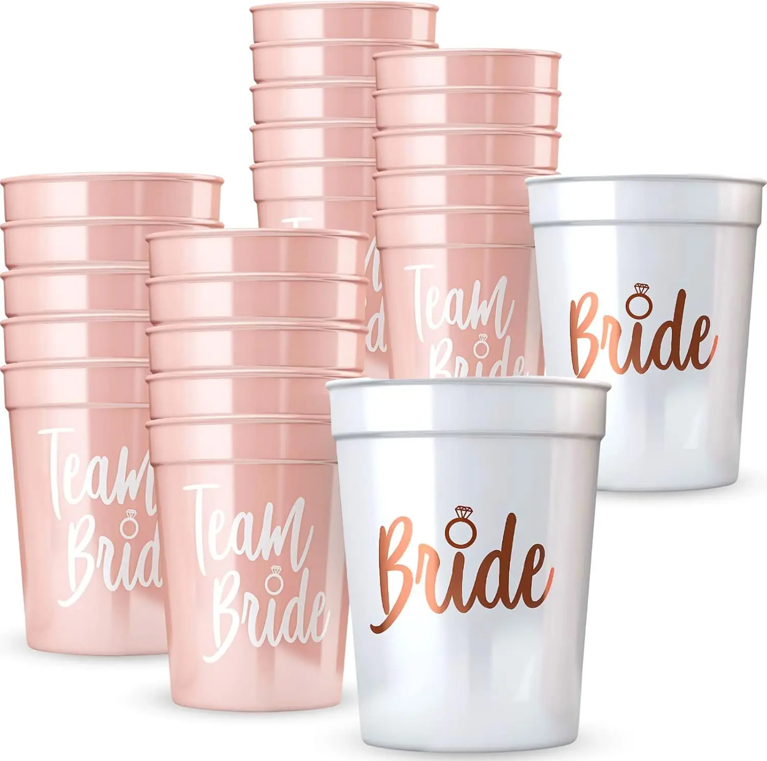 Multi set Bachelorette Party Team Bride Plastic Drinking Cups Bridal Shower Gift Bride to be Hen Party Supplies Wedding Decor