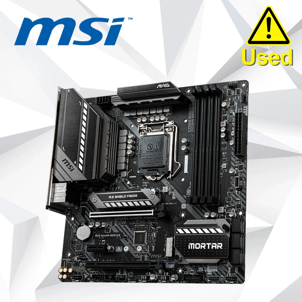 

MSI B460M MORTAR Motherboard 128GB LGA 1200 DDR4 Micro ATX B460 Mainboard
