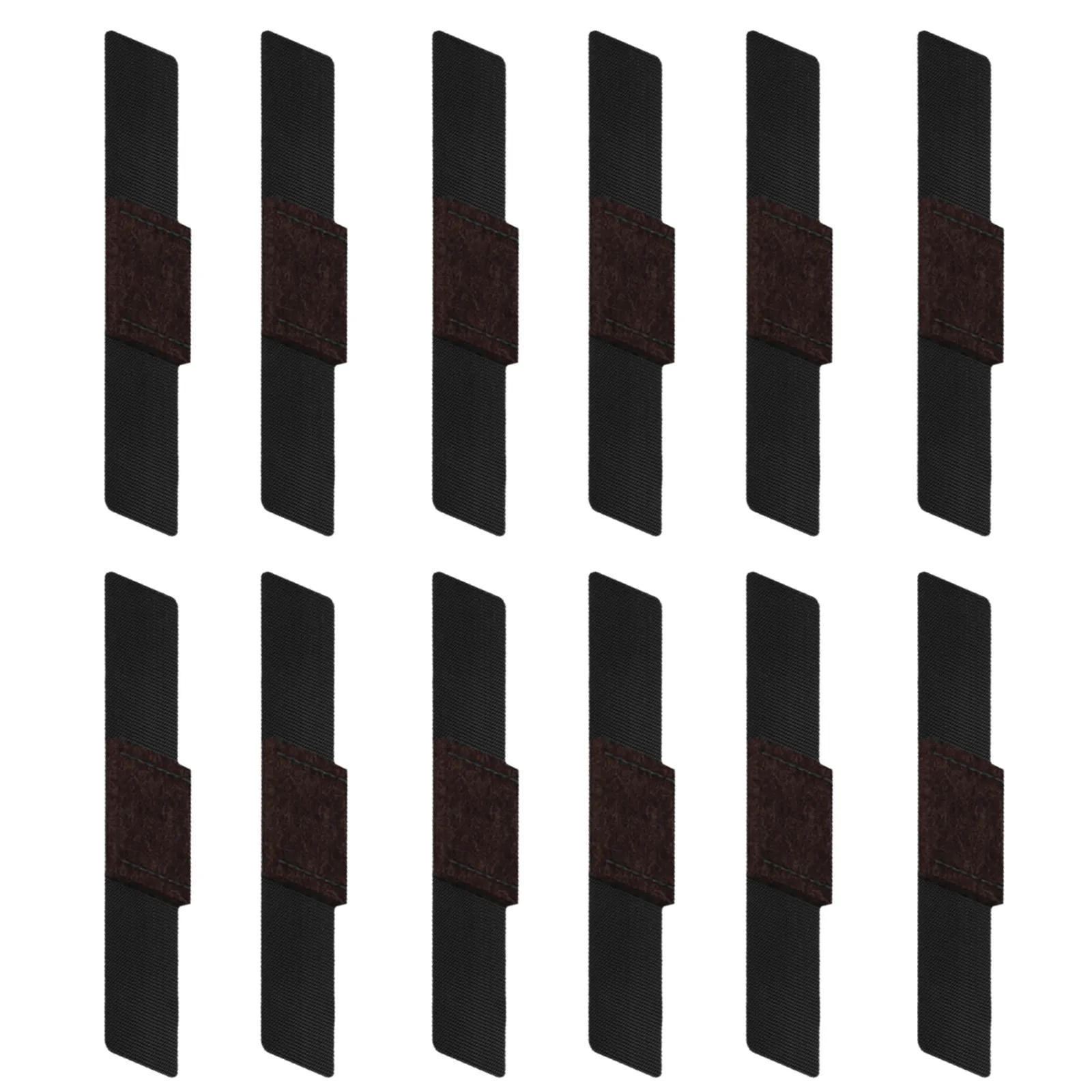 12Pcs Chair Wrap-Around Wear-Resistant Furniture Pads Hook Loop Fasteners for Sled Base Side Chair Protection Living Bedroom