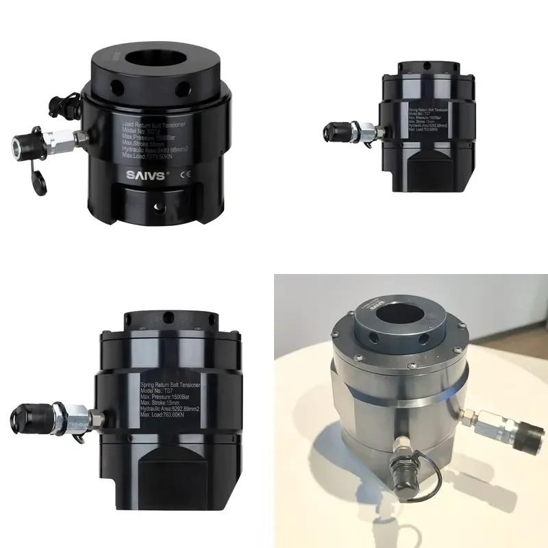 TG4 High Pressure Hydraulic Bolt Tensioner Tools 15mm Stroke Interchangeable Head M48-M64 236.06KN Load Spring Reset 15kg
