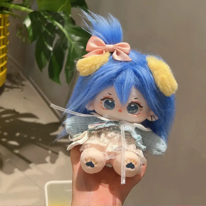 Wypchana 20-centymetrowa lalka z bawełnianymi włosami Star Garden Pluszowa zabawka DIY Stylizacja ze szkieletem Prezenty urodzinowe dla dzieci i dorosłych