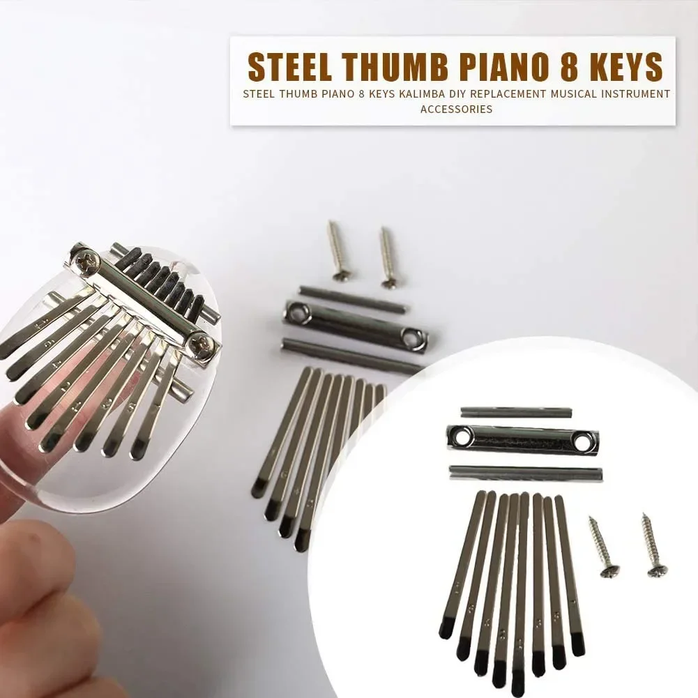 

8 Key Mini Wooden Kalimba Keys High Quality For Exquisite Finger Thumb Piano Marimba Musical Good Accessory Pendant Gifts Parts
