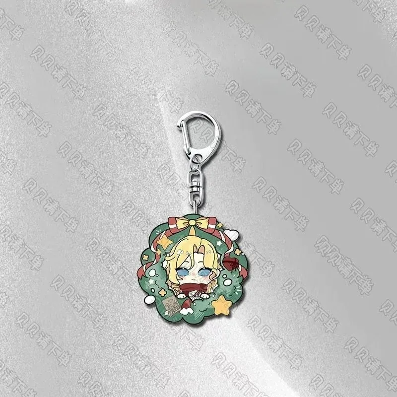 Popular Games Identity Ⅴ Q-version Character Keychain Christmas Series Fisherman Explorer Pendant Backpack Accessories Gifts