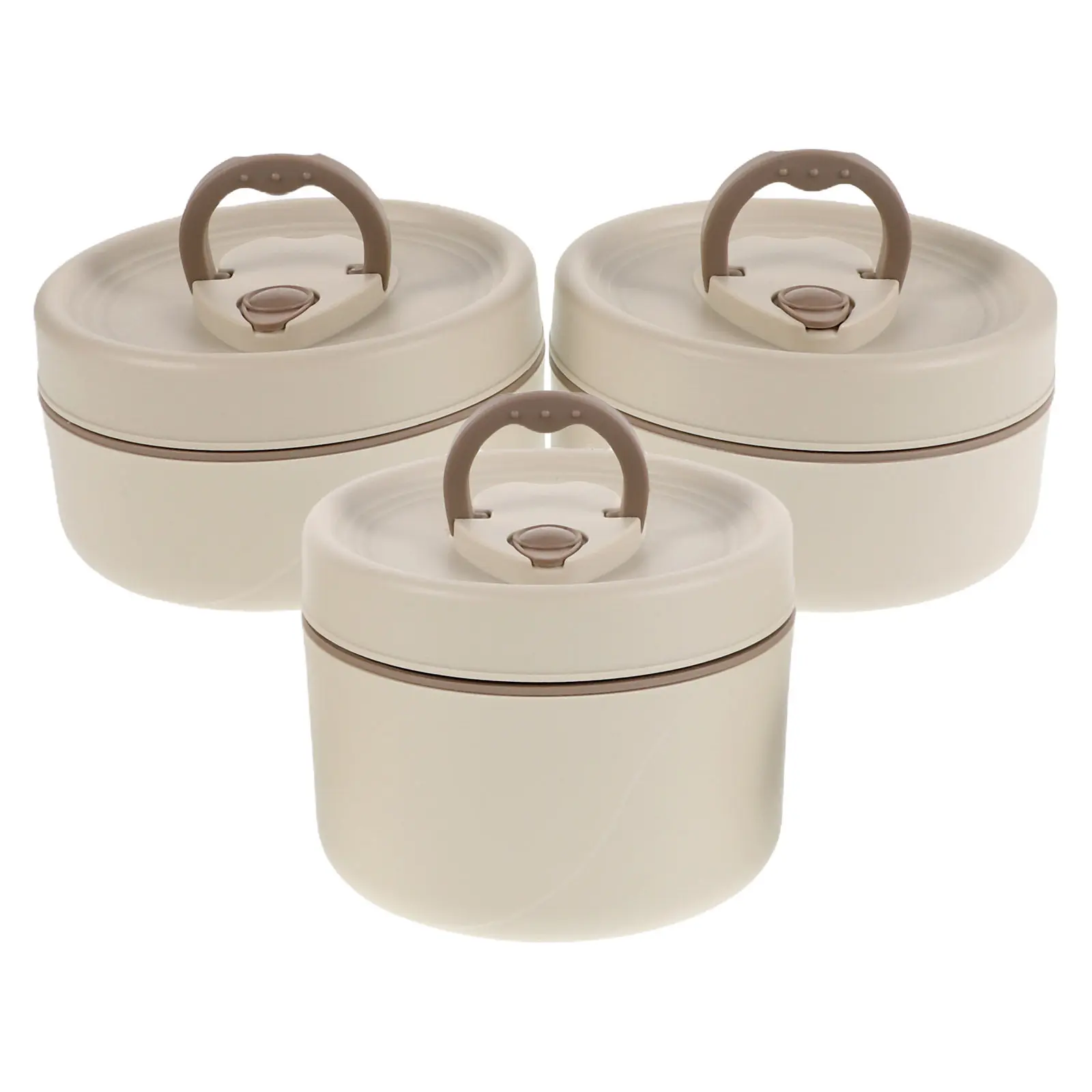3Pcs Stackable Insulated Stainless Steel Bento Box Set Japanese Thermal Lunch Container for Adults Portable Office School Picnic