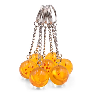 سحر سلسلة المفاتيح Dragon Ball Z Anime للأطفال ، اكسسوارات تأثيري ، قلادة ، كرة كريستالية ، شكل راتنج ، نجمة ، 1 ، 2 ، 3 ، 4 ، 5 ، 6 ، 7 ، نجمة أفضل 8 سلع مبيعا بسعر 1 دولار - رقم 8