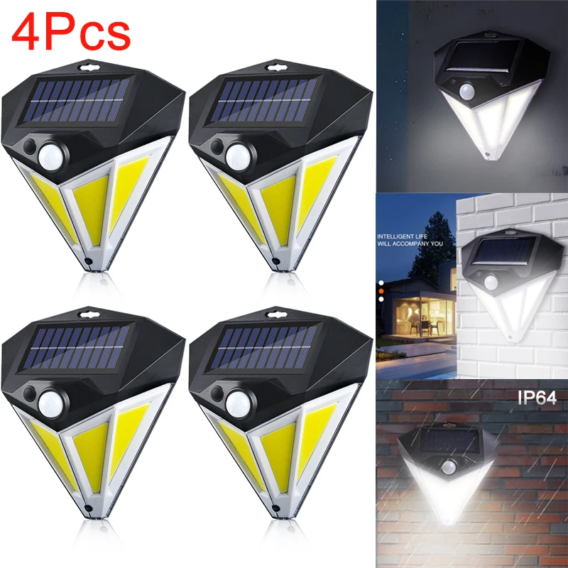 

Super Bright LED Solar Light Outdoor IP64 Waterproof 3 Modes Solar Street Lamp Human Induction Solar Garden Decorative Lights