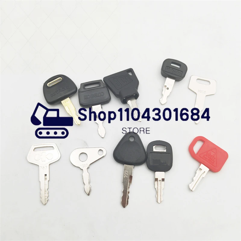 Hot sale 10 key Machinery Master Key Set For Machinery Digger