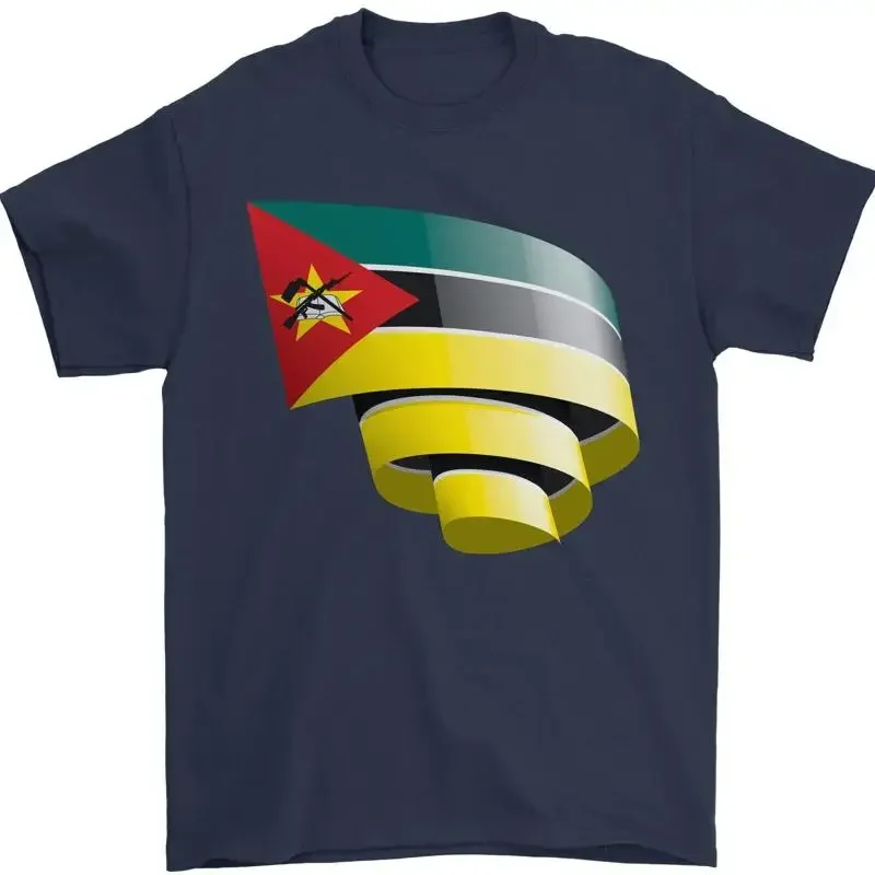 Krause Mosambik Flagge Mosambikanisches Tag Fußball Herren 100% T shirt