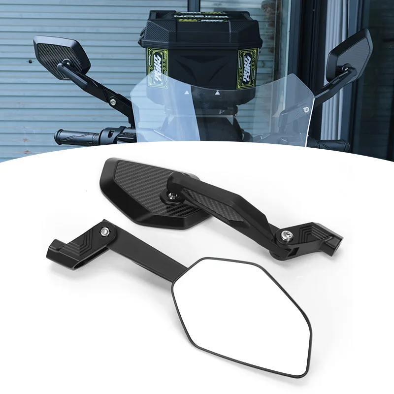 

Carbon Fiber Mirror Base for Motorcycle Scooter Off-Road Waterbird Foldable Rearview Mirror Mount