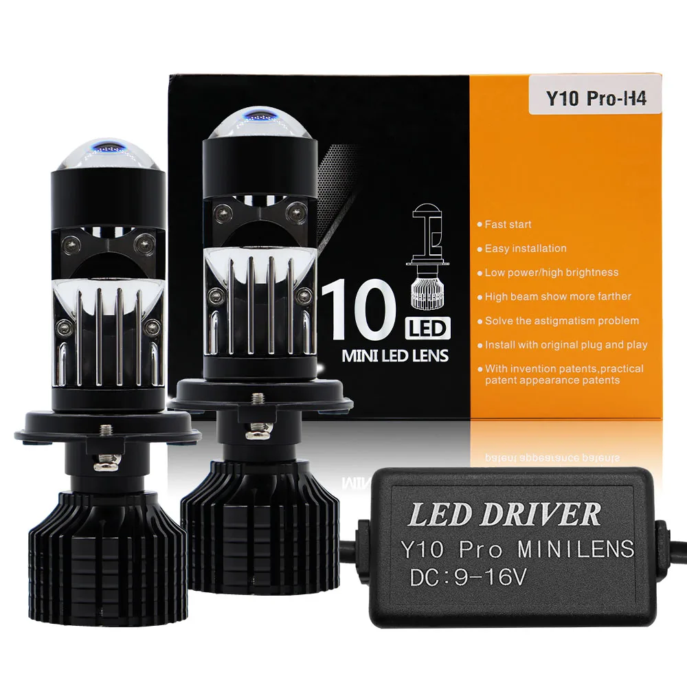 

Canbus 120W Car Headlight Mini Lens H4 H7 LED Projector Bulb 6000K 16000LM 12V Auto Motorcycles HeadLamp High Low Beam