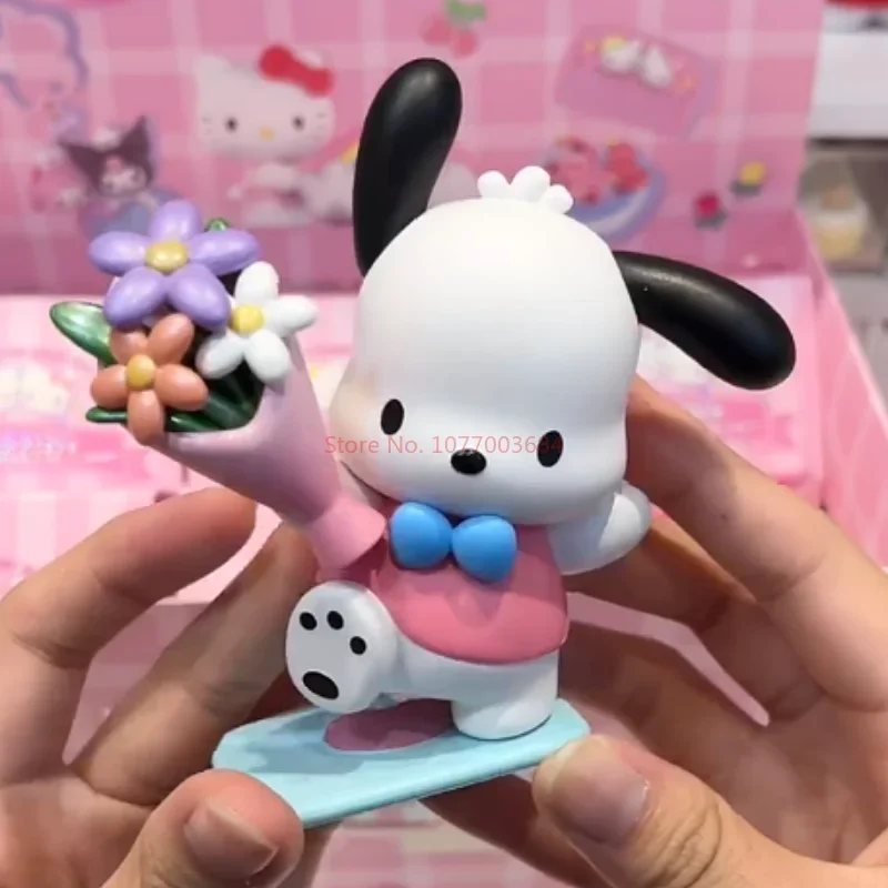 [Op voorraad] Echt Sanrio Hellokitty 50e verjaardag Figuur Kt Cat Kuromi My Melody Cinnamoroll Pochacco Pvc Model Kawaii Mod