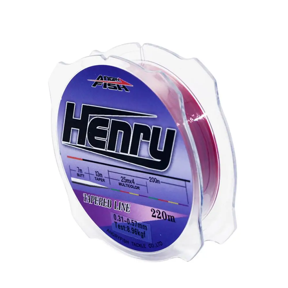 

220m Sport Fishing Line Nylon Tapered Line 220m Henry Series Popular Strong Strength Line