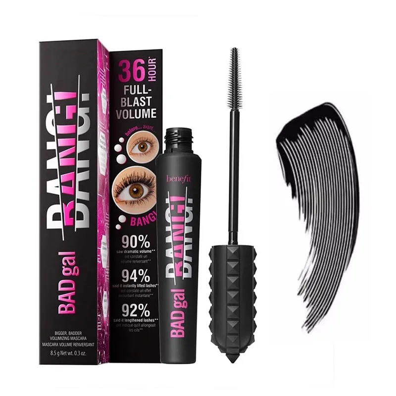 8.5g Bad Gal Bang Mascara per ciglia Quick Dry Durata Impermeabile Arricciatura naturale Spessa Bulk 36 ore Mascara per ciglia Cosmetici