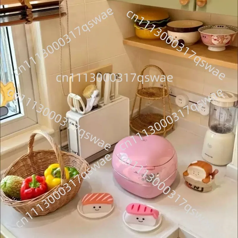 1.8L Heart-Shaped Rice Cooker 220V/300W Home Smart Rice Cooker With Cooking Porridge And Making Cakes Cooking Function
