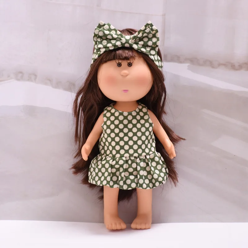 

Doll Clothes for 24cm Spanish Mia Potato Dolls Baby Doll Accessories Outfit Bow Headband Dress Suit Girl Dress Up Toy Girls Gift